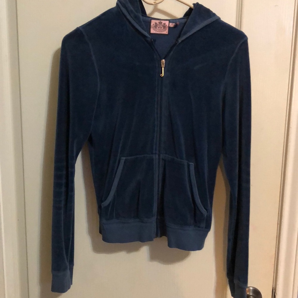 juicy couture blue sweater size m
